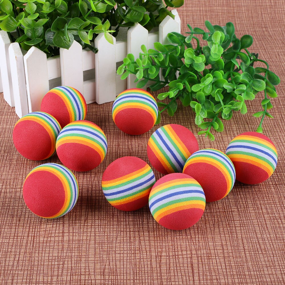 10Pcs Rainbow Golf Ball