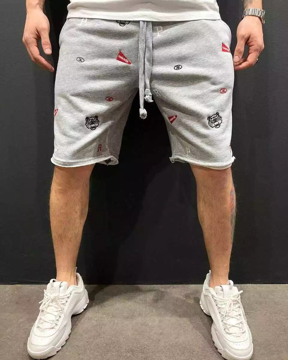 Zomer Bodybuilding Vijf-Point Broek Mannen Gym Fitness Oefening Casual Sport Broek Mode Trend Elastische Slanke Shorts