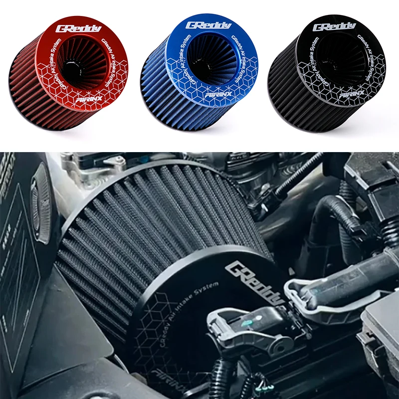 GReddi Style AIRINX Super Power Air Filter High Flow caliber Intake Cleaner 3inch 76mm