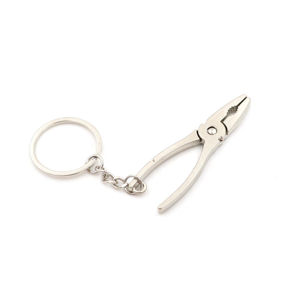 2pcs Mini Vise Tool Pliers Keyring Keychain Metal Adjustable Unisex Tool Toy