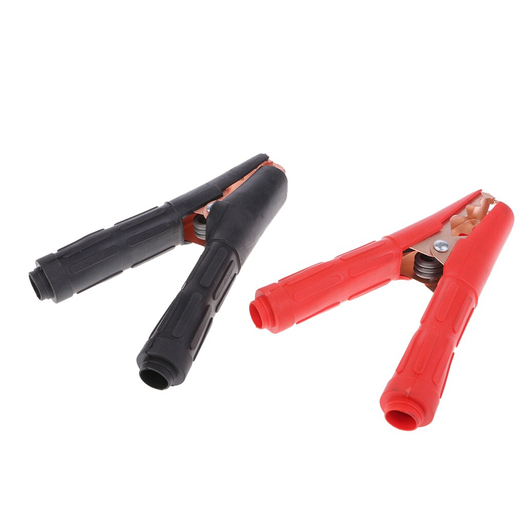 2X Metall Auto Batterie Clips Krokodil Alligator Prüfung Schellen 1000A 75mm verrotten &Ampere; Schwarz