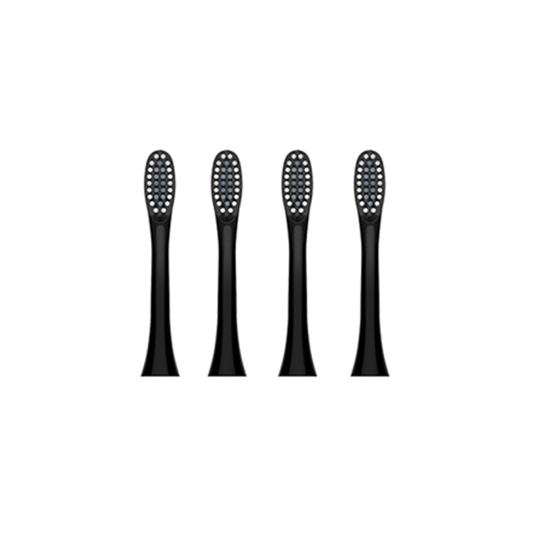 JAVEMAY X-3 Electric Toothbrush Head Tooth Brush Replacement Heads+Travel Case+Toothbrush Holder: black 4 heads