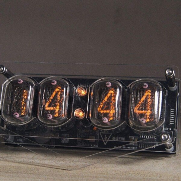 AU05 -Light Tube Clock IN12 Electronic Tube Digital Clock DIY Clock Without Lamp Tube