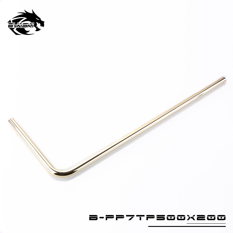 Bykski Water Cooling Chrome Plated Rigid Copper Tube OD 14MM 500x200mm B-PP7TP500X200