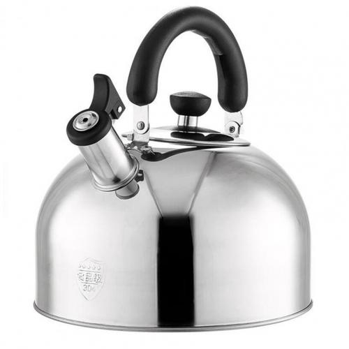 2.5L Rvs Waterkoker Waterkoker Veilig Grote Capaciteit Food-Grade Whistling Water Pot Kokend Voor Huis Kookgerei: Default Title