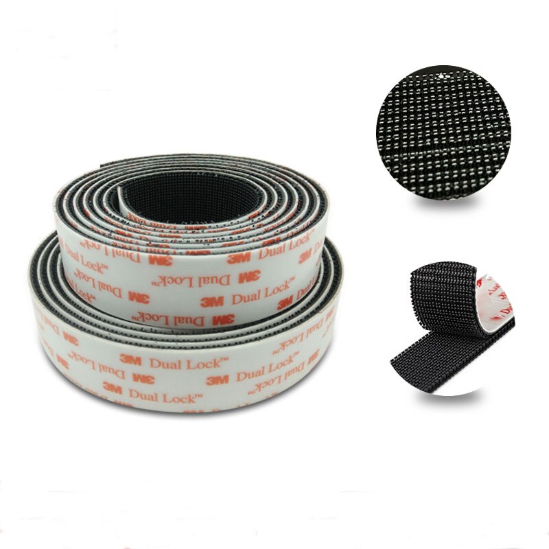 Velcros Type 400 3M Dual Lock SJ3551 Width 25.4mm Black VHB Mushroom Adhesive Reclosable Fastener Tape 3M Tape 50cm/1m/2m/5m