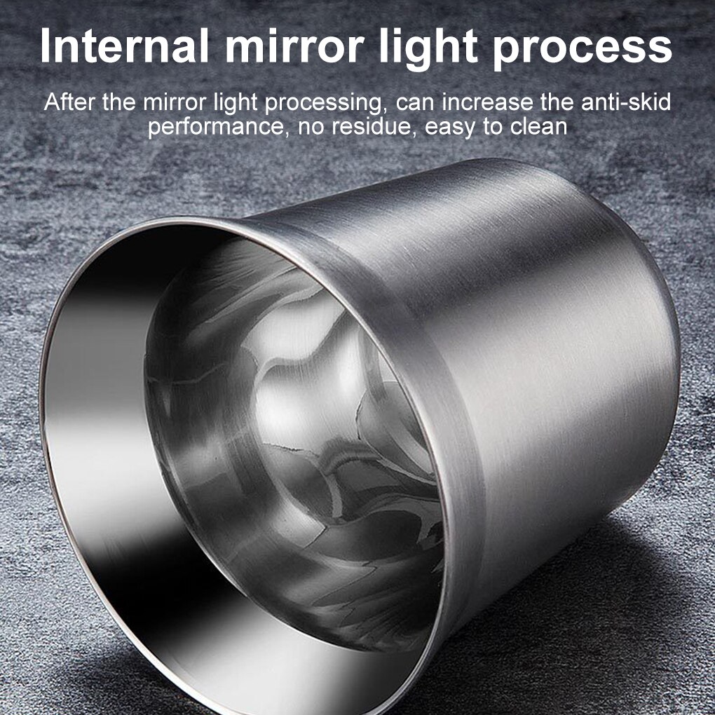 Stainless Steel Coffee Cup 2-layer Insulated Coffee Mug for Drinking Water Tea Beer Cocktails