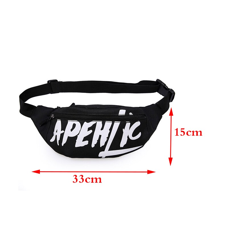 Women Waist Bag Unisex Chest pack Hip Bags High Capacity Belt Bag Fanny pack Casual Waist Pack Kidney Female Canvas Wallet YB094