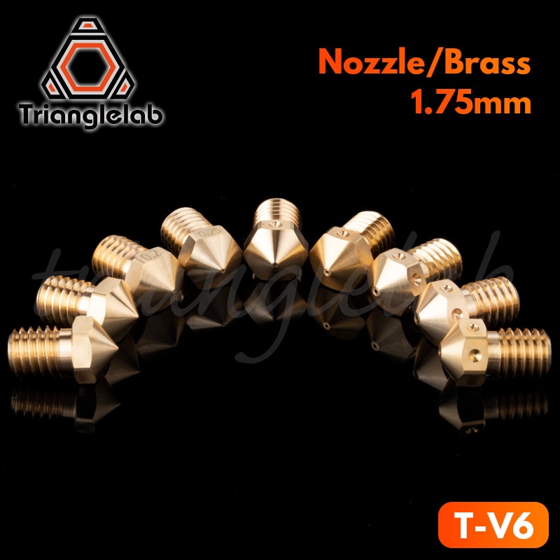 trianglelab T-V6 nozzle Top V6 Nozzle for 3D printers hotend M6 Thread for E3D Nozzles hotend titan extruder