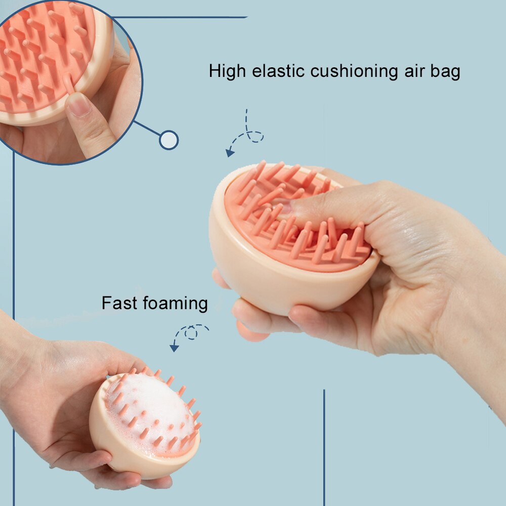 Cepillo Exfoliante para todo tipo de cabellos, masajeador de cuero cabelludo, cepillo Exfoliante para lavar el pelo, para hombres y mujeres