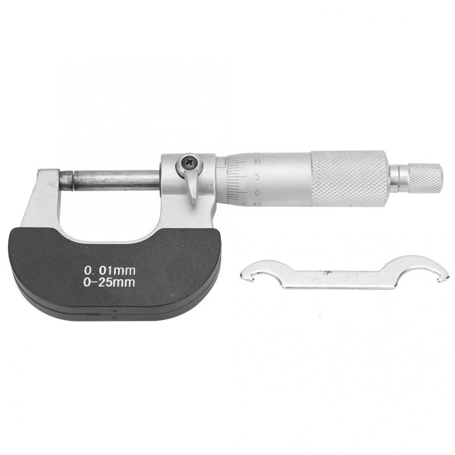 Bearing Steel Measure Tool 0-25mm Outside Micrometer 0.01mm Thickness Gauge Thickness Indicator