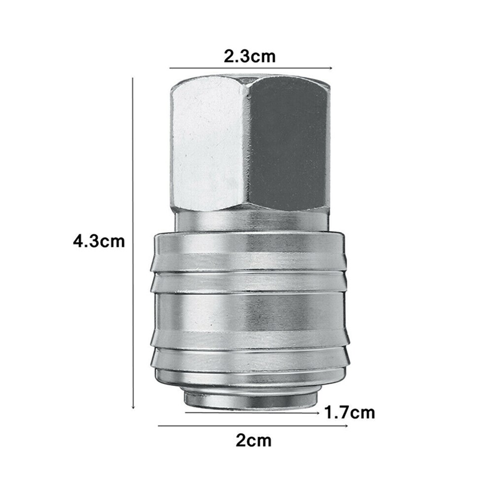 10PCS Male Thread Fitting With Male Thread Euro Compressor Air Line Coupler Connector Fitting 1/4 BSP Connect Release UK Style