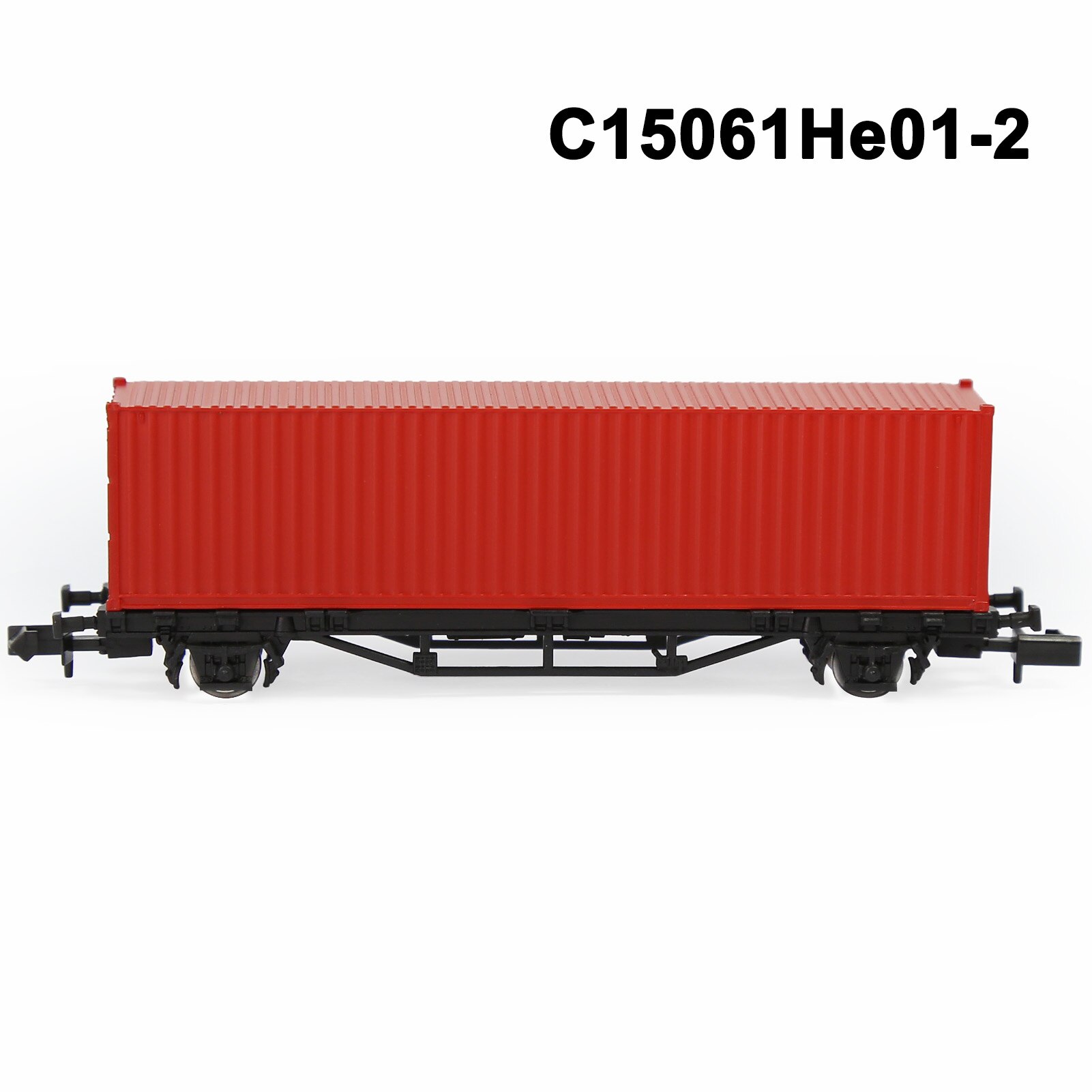 1 Set N Scale 1:160 Flat Car with 40' 20' Container Model Railway Wagons Freight Car C15061: C15061He01-2