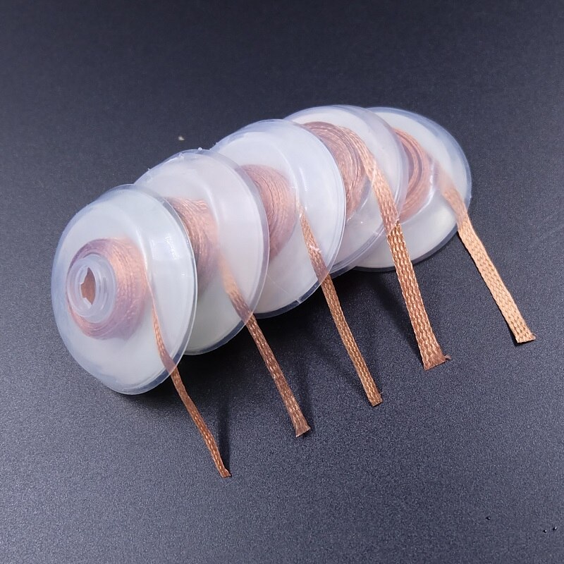 Desoldering Braided Tape Copper Welding Solder Remover 1/1.5/2/2.5/3/4mm Wire Soldering Wick Tin Lead Cord Flux BGA Repair Tool