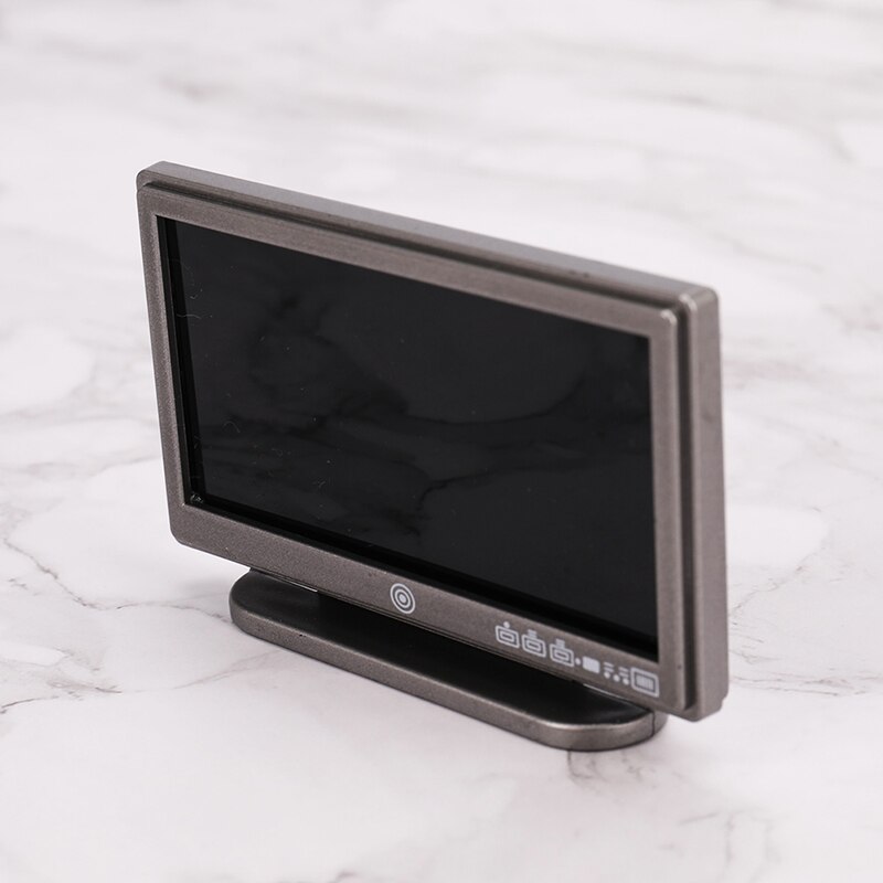 1:12 Poppenhuis Tv Afstandsbediening Simulatie Miniatuur Meubels Poppenhuis Woonkamer Decoratie Televisie Zwart