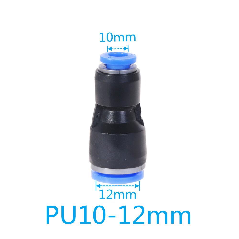 Pneumatische Fitting PU MOPS Serie 6mm 8mm bis 10mm 12mm Schlauch Anschluss Air Wasser Rohr Push-in Schlauch Schnell Couping: PUG-10-12mm