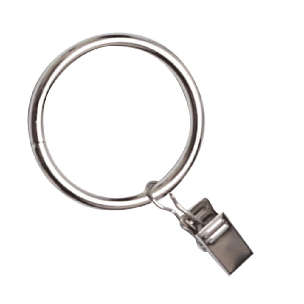 Metal curtain clip, curtain ring, curtain ring buckle, hanging ring metal, curtain clip hook curtain holdbacks: 1 / 3.5mmX35mm