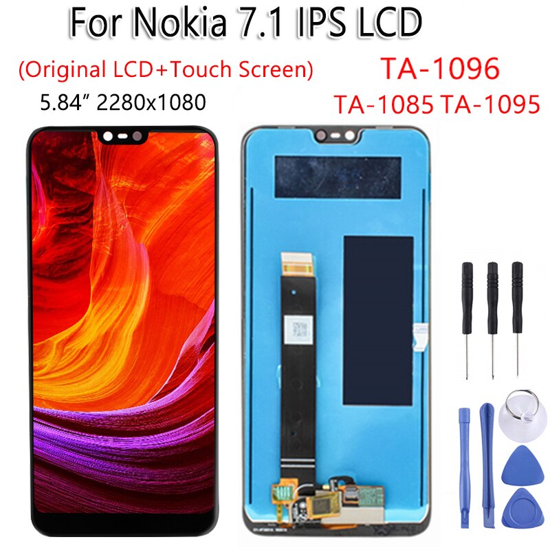 LCD Screen Digitizer Assembly for Nokia 2.1, 3.1, 5.1, 7.1, 8.1 - IPS Display