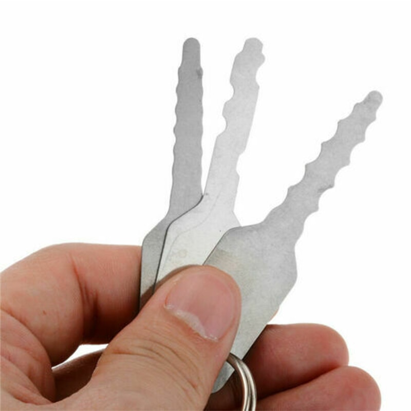 10Pcs Jiggler Keys Dual Sided Car Unlocking Unlock Lock Opening Repair Tool Set