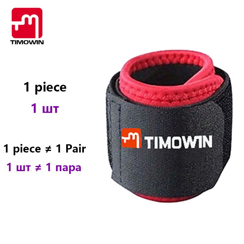 TIMOWIN 1 PCS Verstelbare Compressie Polsband Polssteun Pulseira bileklik Bandage Pols Brace Pols Wraps Palestra Armbandjes: Red