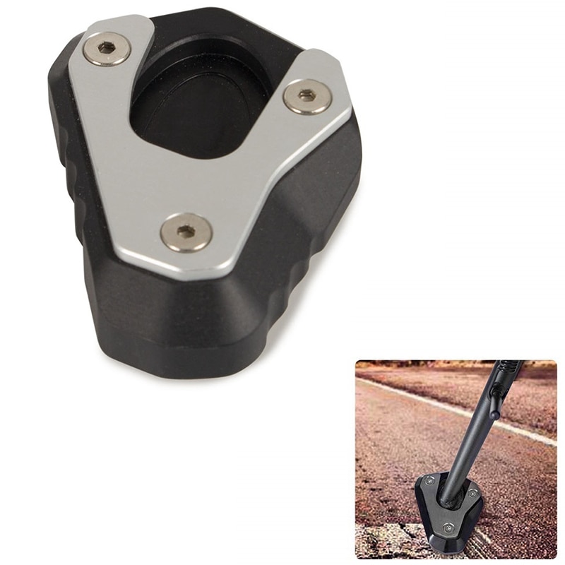 Moto Cavalletto Piede pad Laterale Del Basamento di Estensione Ingranditore per Kawasaki Z650 Ninja 650 ER650H 2017 2018