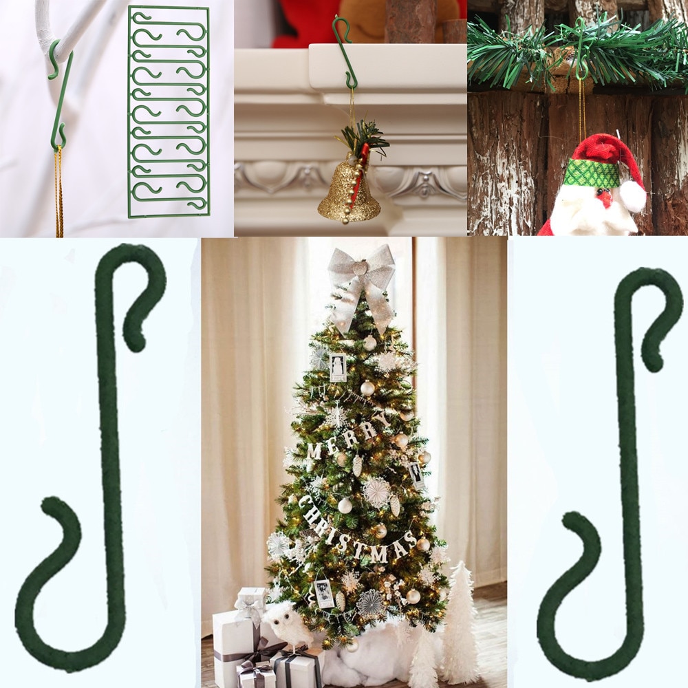 Multi Purpose Houders Ganchos Para Colgar 20/50/100Pcs Kerst Ornamenten S-vorm Haken Kerstboom Decoratie