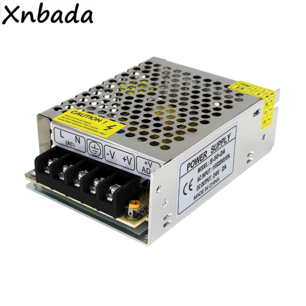 DC24V 2A Led Power Supply Transformer Constant Current Led Driver 48W Led Power Adapter AC100-240V