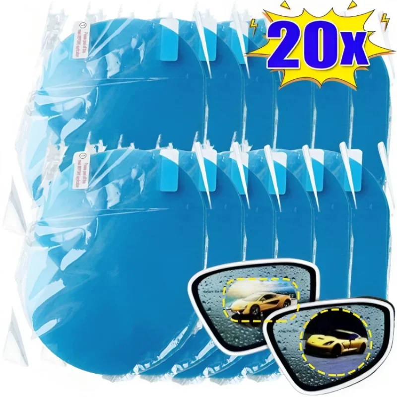 Anti Fog Car Sticker Mirror Window Clear Film Car Rearview Mirror Protective Film Waterproof Car Sticker Side Window Mirror