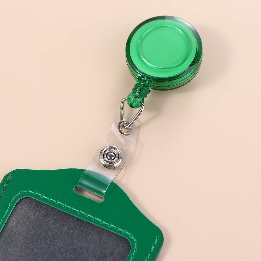 Pull Badge Holder School Supplies Transparent Card Cover Bus Card Holder Credit Cards Protector Student Card Sleeves