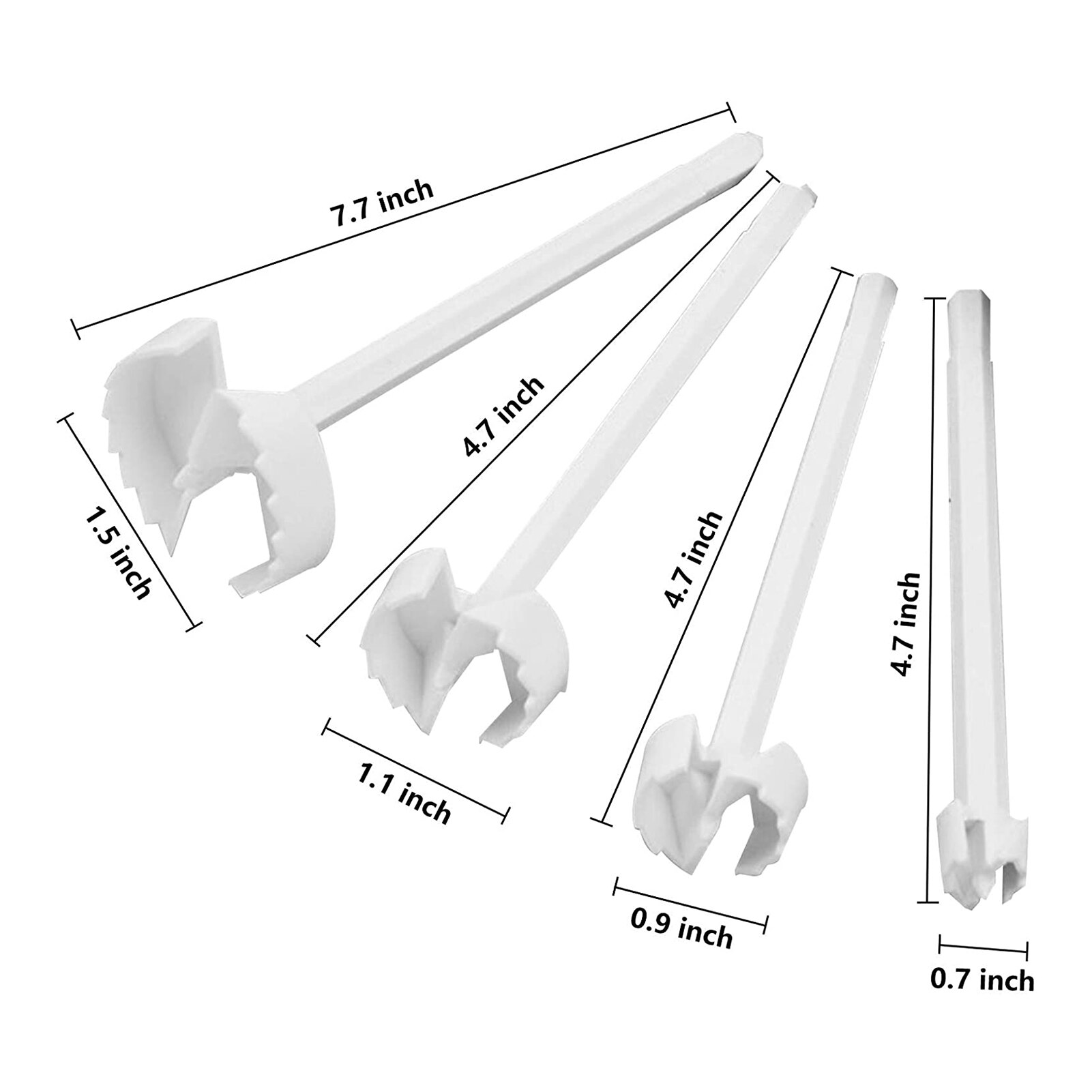 4pcs/set Vegetable Corer Spiral Cutter Digging Device Corer for Stuffed Vegetables Home Kitchen Tool LBE