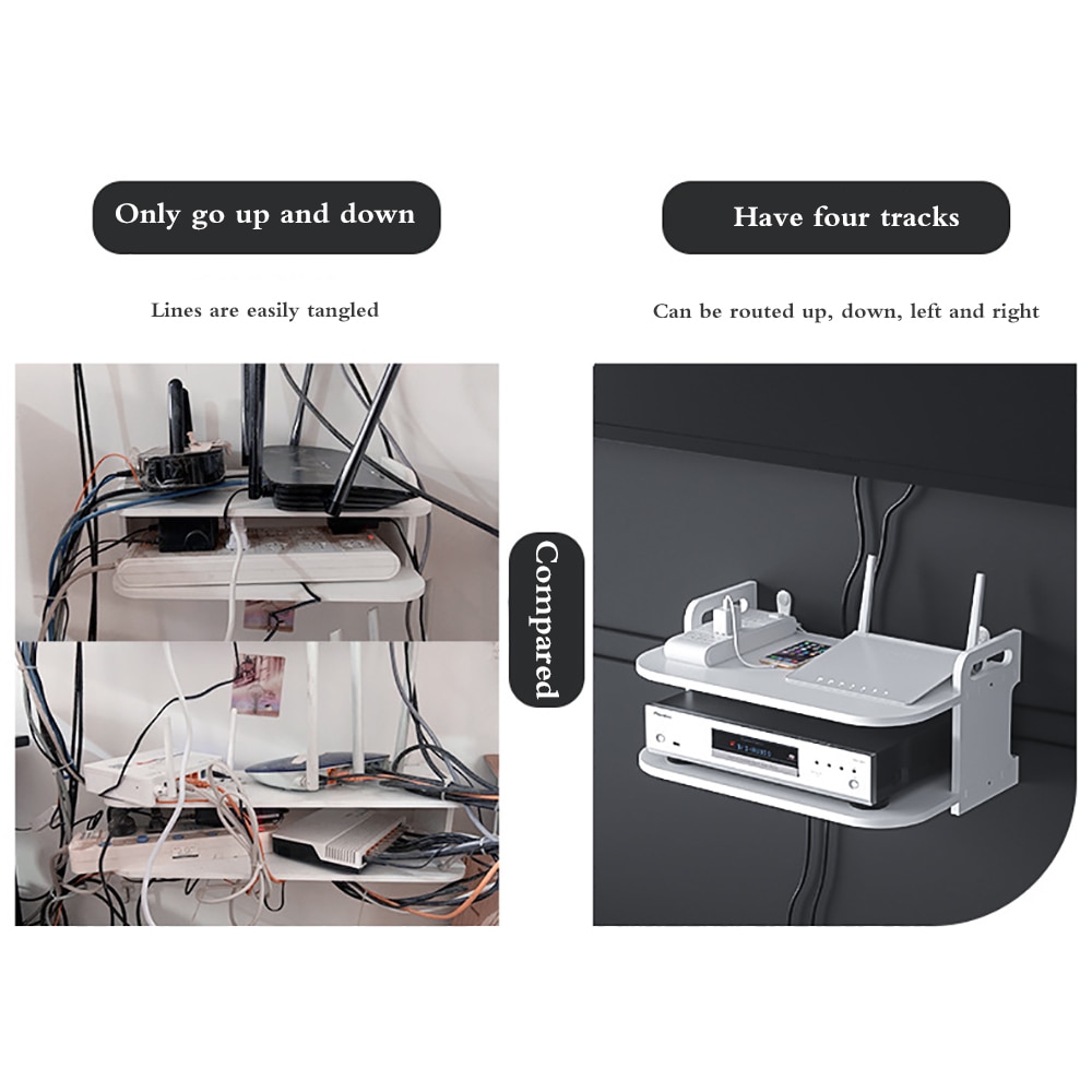 Vägghängd hylla stansningsfri miljövänlig stark fö... – Grandado