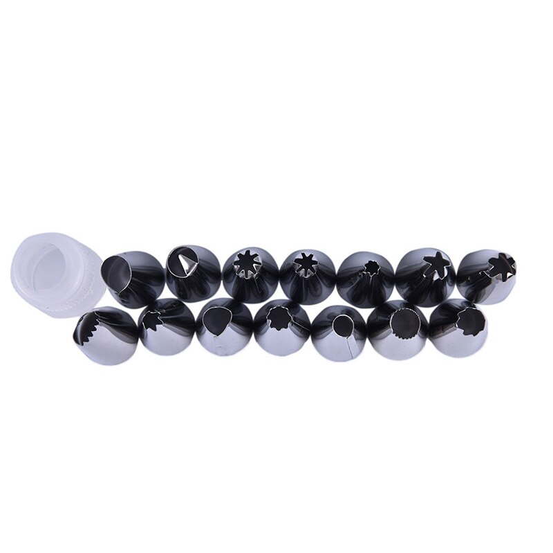 1 set siliconen keukenaccessoires glazuur spuitzak slagroom spuitzak roestvrijstalen spuitmond sets diy taartdecoratie 30*17.5cm
