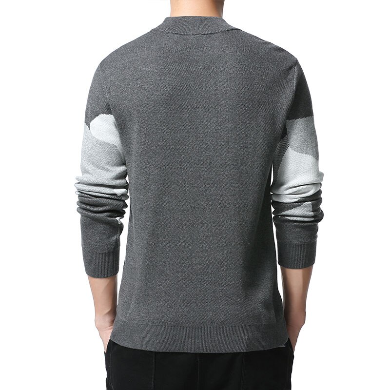 Herfst winter merk gebreide wollen grafische halve coltrui coole truien heren casual herenkleding