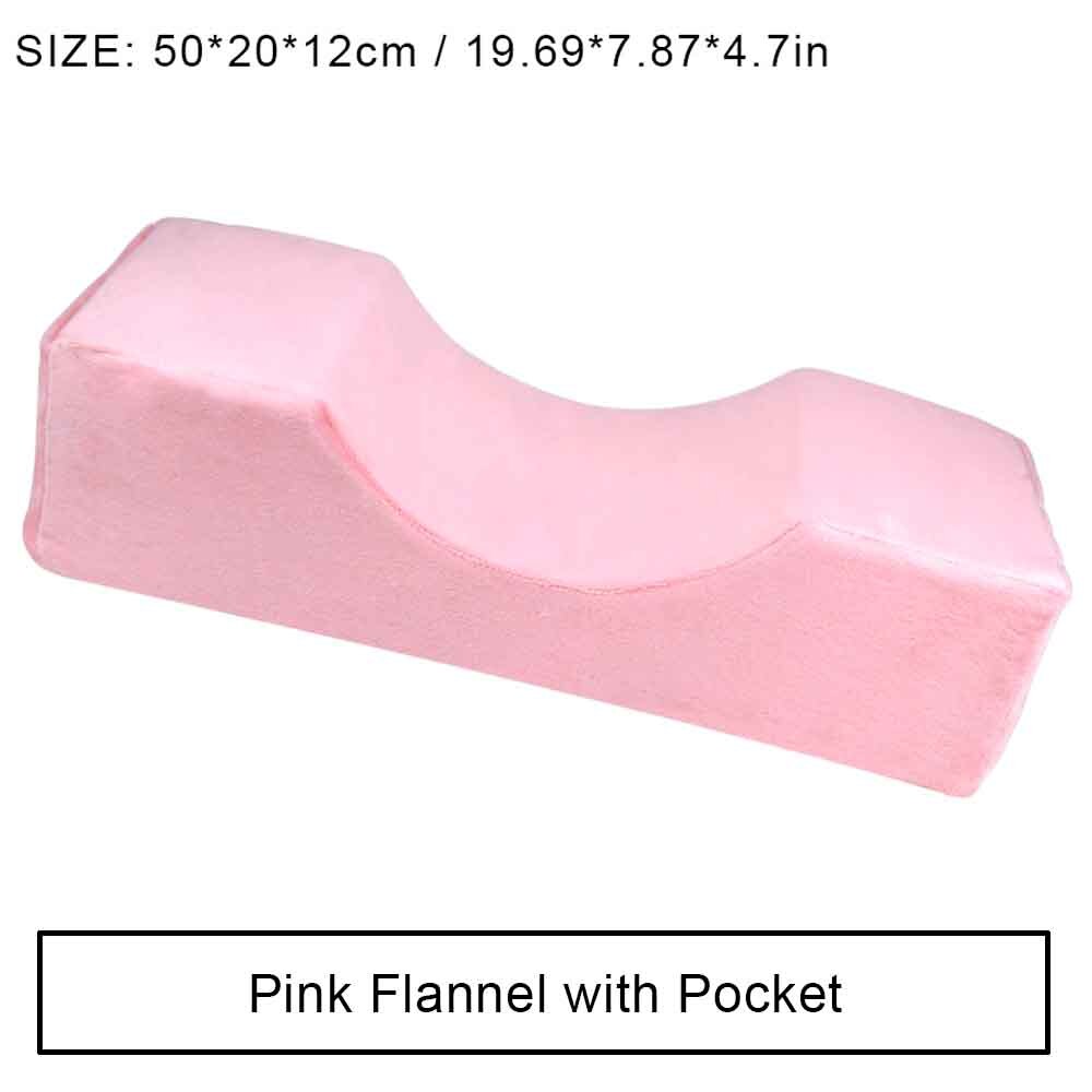 Frans kudde hylla minne skum ympning ögonfransar sminkverktyg ögonfransförlängning kudde salong tillbehör nackstöd nackstöd: Rosa