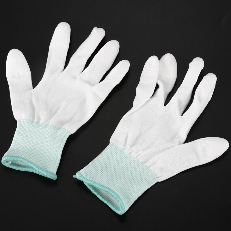 1 Paar Esd Pc Computer Werken Anti-Slip Anti Slip Anti-Statische Witte Handschoenen