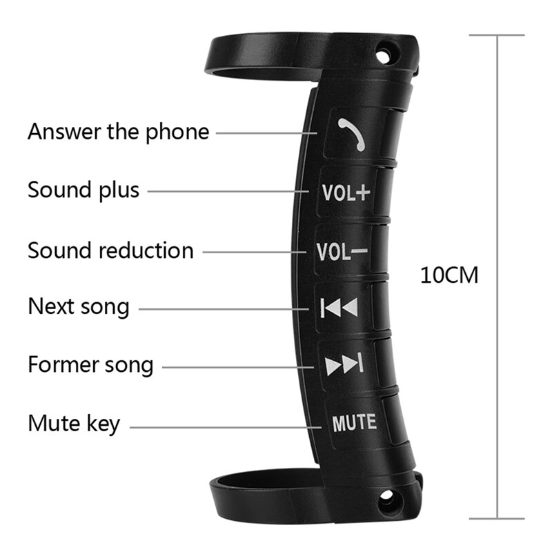 Universal Car Steering Wheel Remote Control Button Multi-Function Wireless Bluetooth Control for 2DIN DVD Player