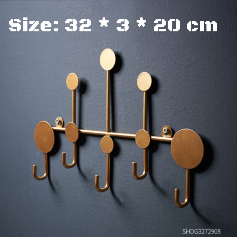 Porte cintre porche clé vêtements chapeau porte crochet mur est reçu coatrack décoration de la maison crochet vêtements crochet cinq crochet quatre crochet: A3