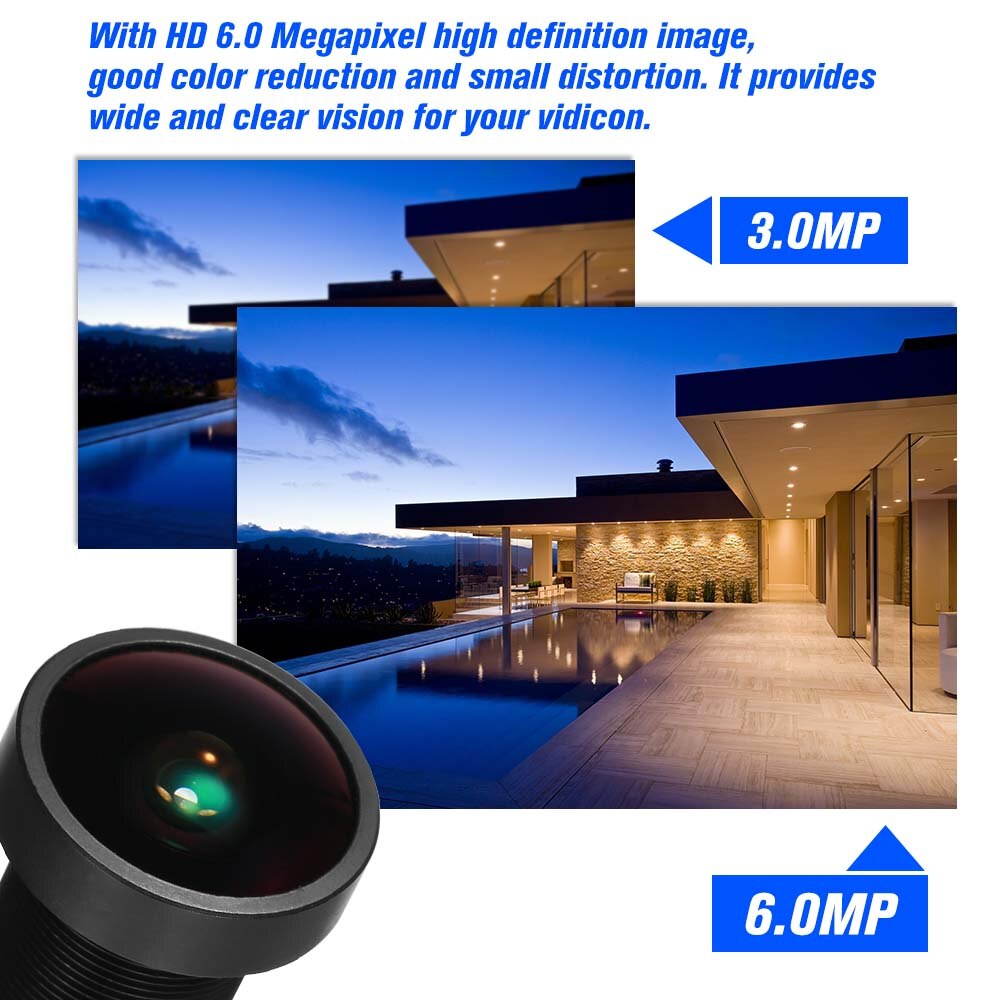 Starlight Lens 2.8mm CCTV MTV Board Lens M12 Mount Lens 2.8 mm 1/2.5" Image Format Aperture CCTV IP Security Cameras