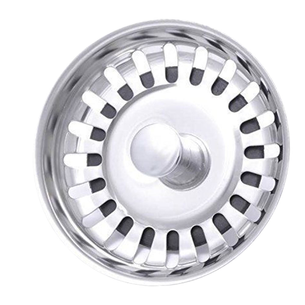 Premium Stainless Steel Kitchen Sink Basin Waste Plug Strainer Drainer: Default Title