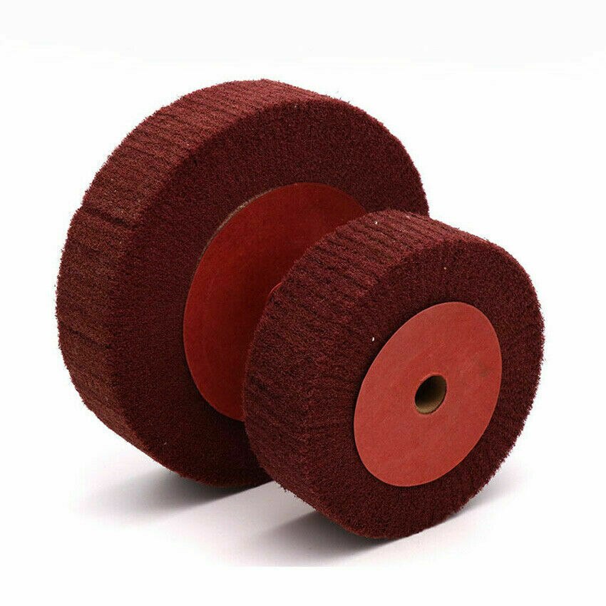 10 Discos De Lija Con Vástago De 6 Mm - Para Pulir Acero Inoxidable, Superficies Curvas, Soldaduras (30x40 Mm)