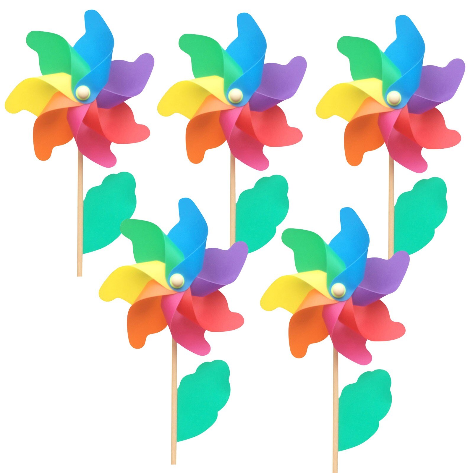 Bricolage multicolore moulin à vent pelouse vent décoration de jardin en plein air enfant fait main maison plante fleur décoratif: M / B