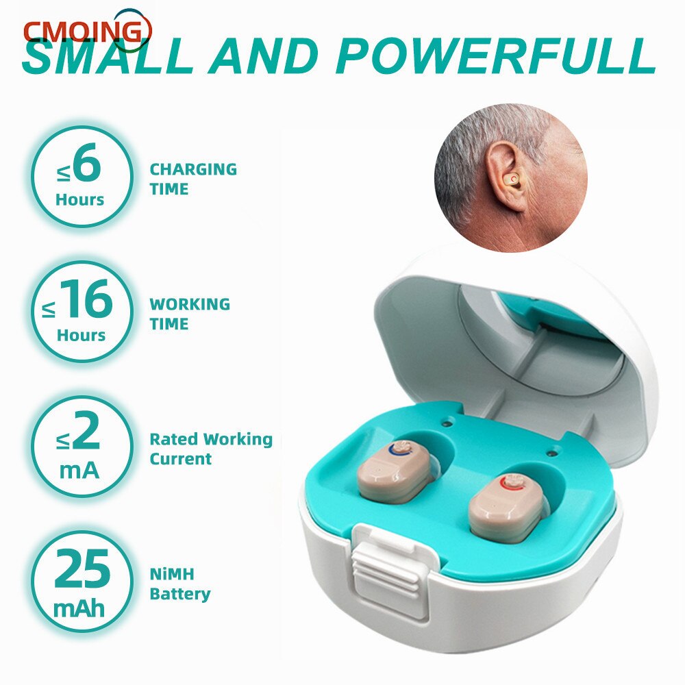 Newest Mini Portable Invisible Hearing Aid Volume Amplifier Volume Adjustable Rechargeable Hearing Aid For The Elderly