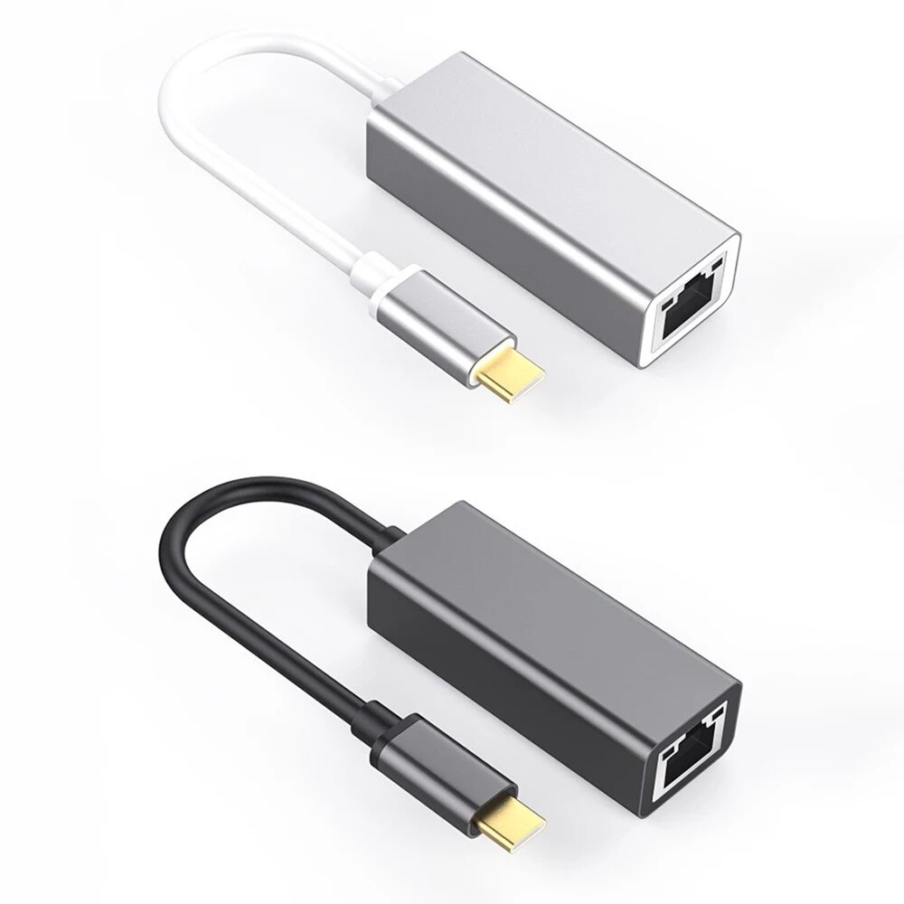 USB-C3.0 transformer RJ45 1000 MB multifonction en alliage d'aluminium convertisseur de carte réseau avec voyant lumineux