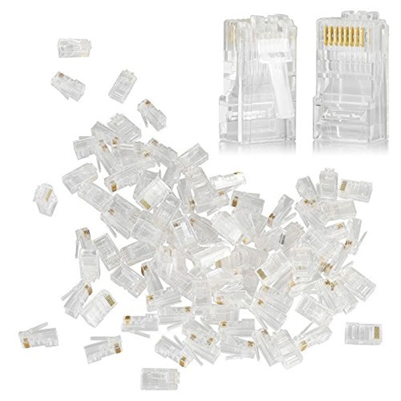 Pince à sertir RJ45 avec 10 pièces pour Cat5 et Cat6, connecteur de câble réseau, kit d&#39;outils, 8P8C,