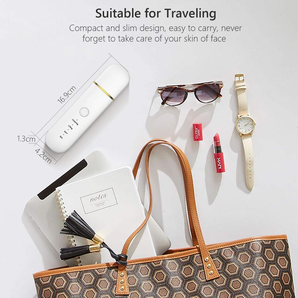 Ultrasonic Skin Scrubber Skin Ultrasonic Cleaning Peeling Extractor Facial Lifting Peeler Deep Cleaning Beauty Apparatus