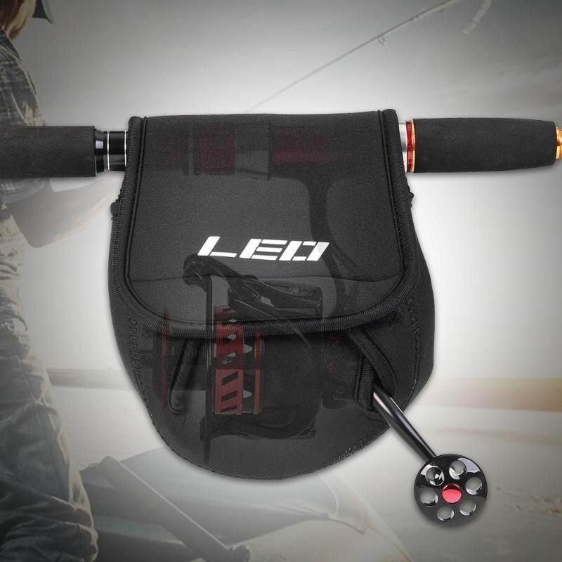 1pc bärbar sbr spinning fiske rulle skyddande väska fodral täcka hållare påse