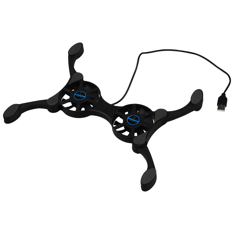 1 Pcs A Female To A Female USB Adaptor &amp; 1 Pcs Folding USB 2 Fan PC Computer Laptop Cooling Cooler Pad