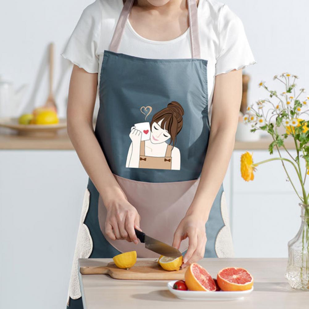 Anti-verformt Schürze mit Hand Spitze hoch Kochen Schürze Handtuch Einstellbare Schnalle Küche Schürze PVC Garten Schürze Kochen Gerät