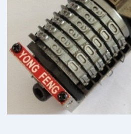 2x Numbering Machine - 6 Digits - Horizontal Jump Mode - 45x28x36mm - JIAOBU