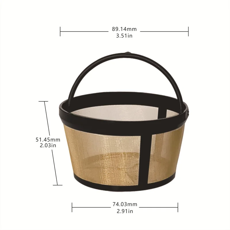 Kaffee Filter Edelstahl Gittergewebe Kaffee Filter Maschine Wiederverwendbare Tee Kaffee Filter Gittergewebe Kaffee Zubehör: Licht Grün